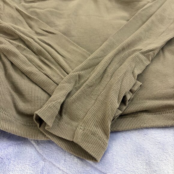 Aritzia Sunday Best Lula Longsleeve Top in STONE - Picture 5 of 10